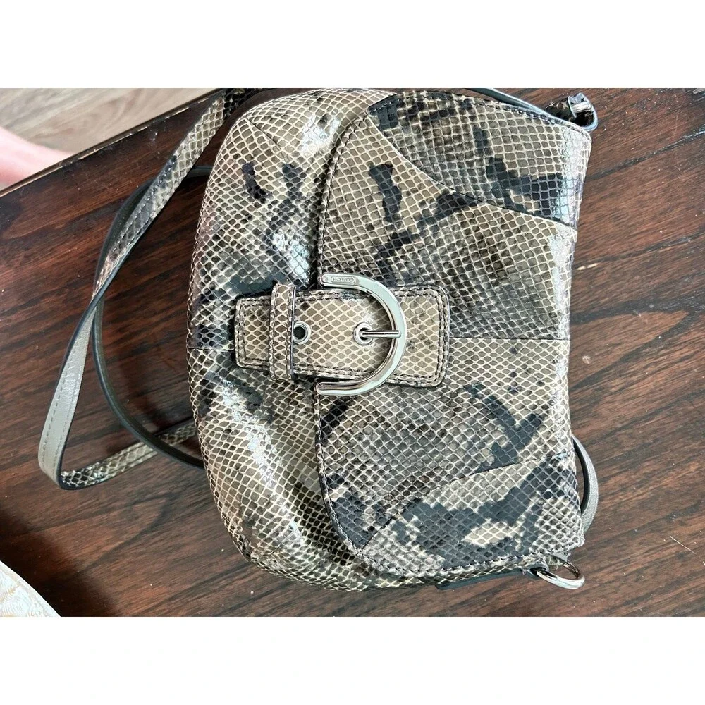 Coach SoHo mini snakeskin bag